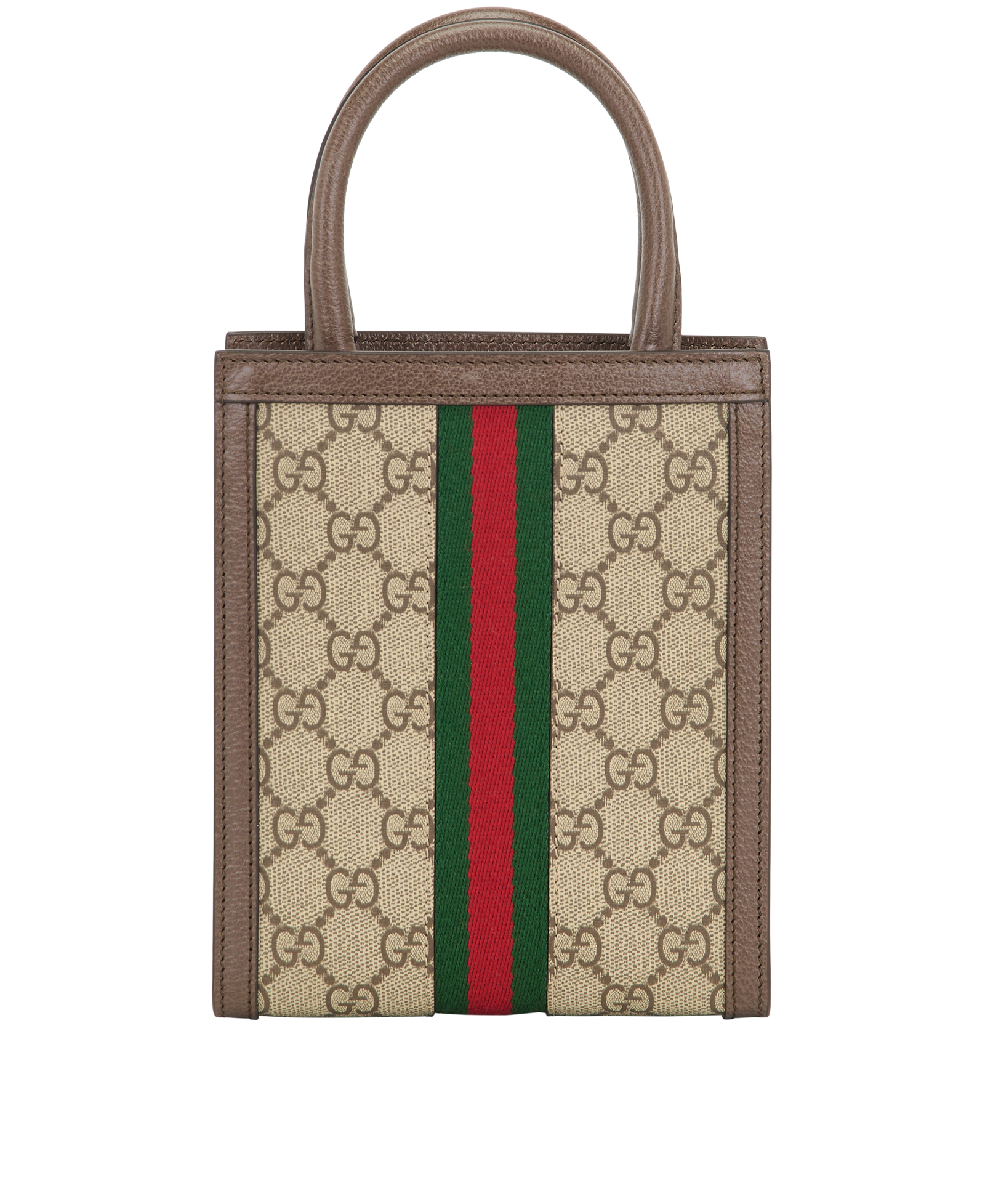 Ophedia GG Mini Crossbody, &pound;750, Handbags, Brown, Canvas, Back view